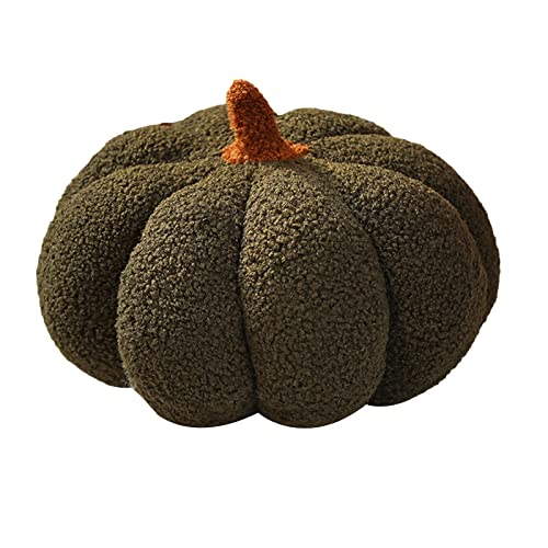 Mokoggiri Fluffy 8 inch Halloween Pumpkin Plush Toys Soft Pumpkin Throw Pillow Gifts for Home Decoration Party Favors 11/14