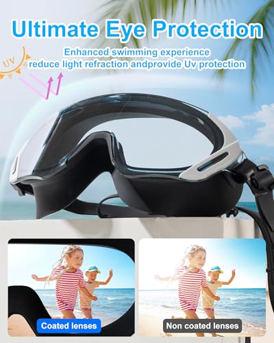 Image of Swim Goggles, Wide Angle Anti-fog and UV Leak Proof Goggles,Swimming Goggles for Adult Youth