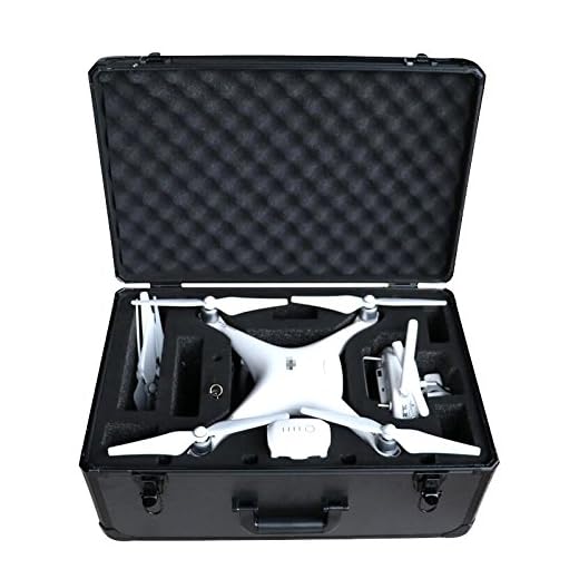 HUL Premium Aluminium Carrying Case for DJI Phantom 3 Standard / SE / Professional / Advanced / 4K / Phantom 4 / Phantom 4 Pro Drones
