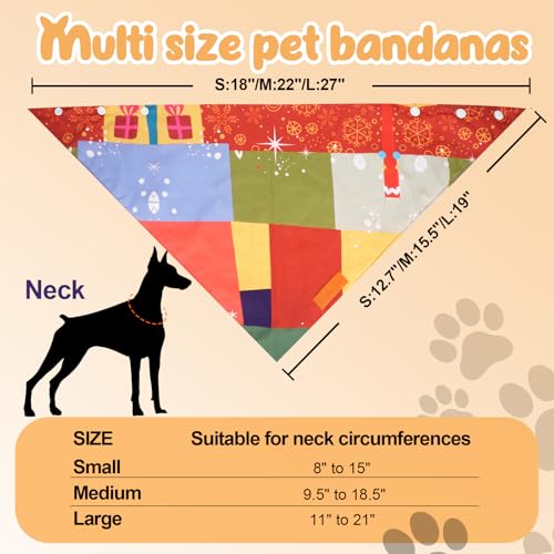 Dog Birthday Bandana Boy&Girl Carnival Party Dress Up, Adjustable with 3 Buttons,Classic Elegance Dog Scarf, Pet Bandanas Triangular for Large Dogs and Cats, Size L - image 3