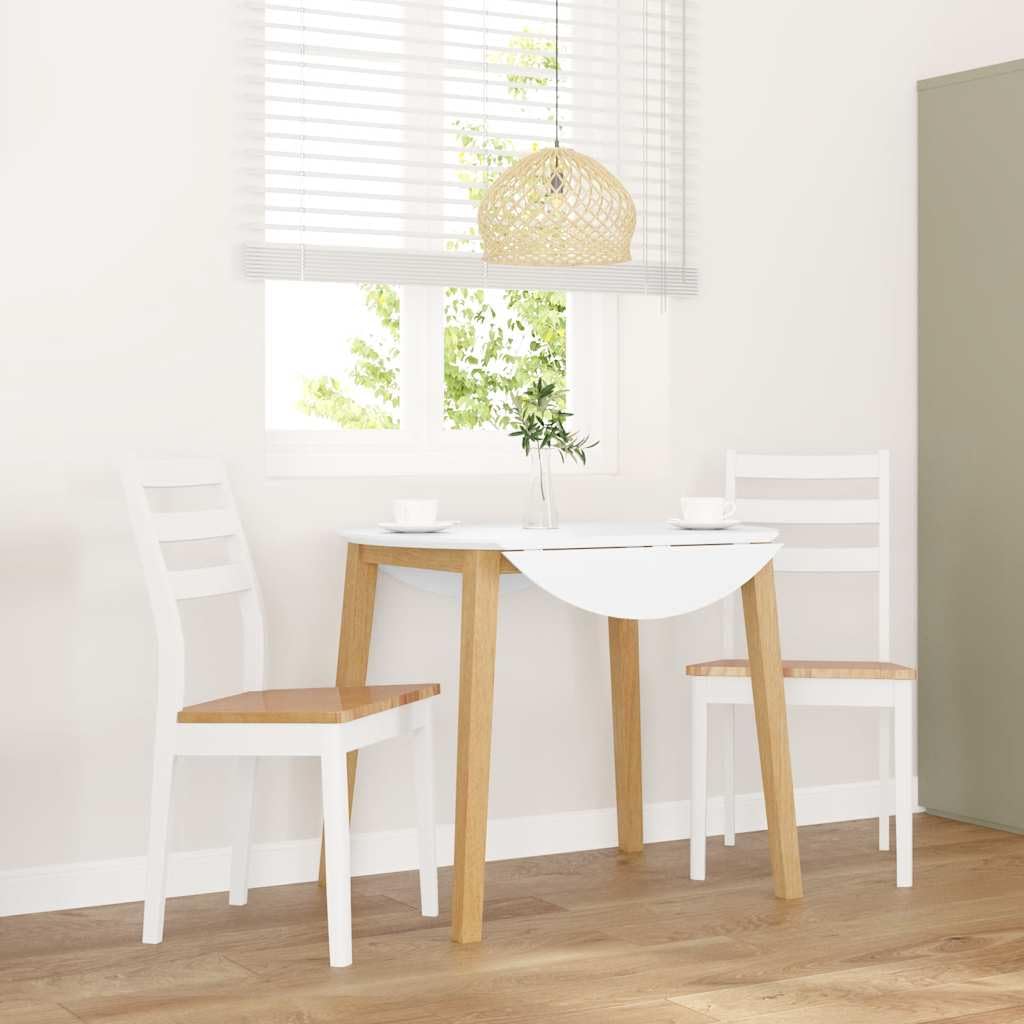 Set di 2 sedie per sala da pranzo, in legno massello, albero