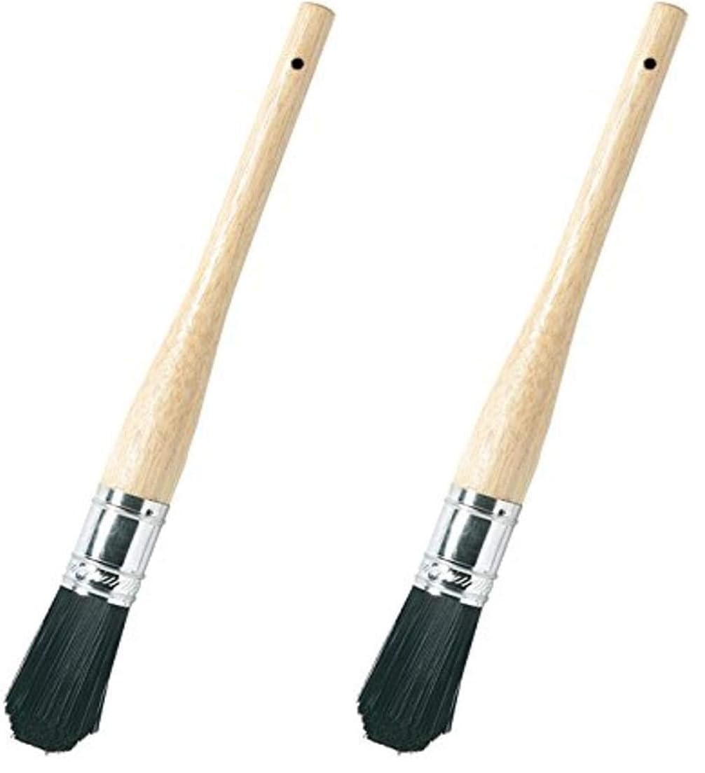 Advanced Tool Design Model ATD-8520 Wood Handle Parts Cleaning Brush, Black, 1 Count (Pack of 2)