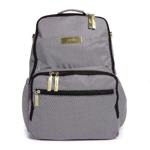 JuJuBe Zealous Diaper Bag Backpack and Fashionable Travel Bag with 9 Pockets