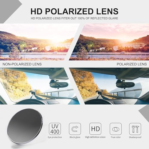 Image of HAOLOTA Polarized Sunglasses for Men Women Designer Driving Glasses Lightweight UV400 Protection