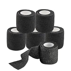 6Pcs Tattoo Grip Tape Wrap - Narkysus 2" x 5 Yards Tattoo Machine Tape Wrap Disposable Cohesive Elastic Bandage Black Grip Tape for Tattoo Machine Sports Tape 6Pcs Tattoo Grip Tape Wrap Narkysus 2 x 5 Yards Tattoo Machine Tape Wrap Disposable Cohesive Elastic Bandage Black Grip Tape for Tattoo Machine Sports Tape