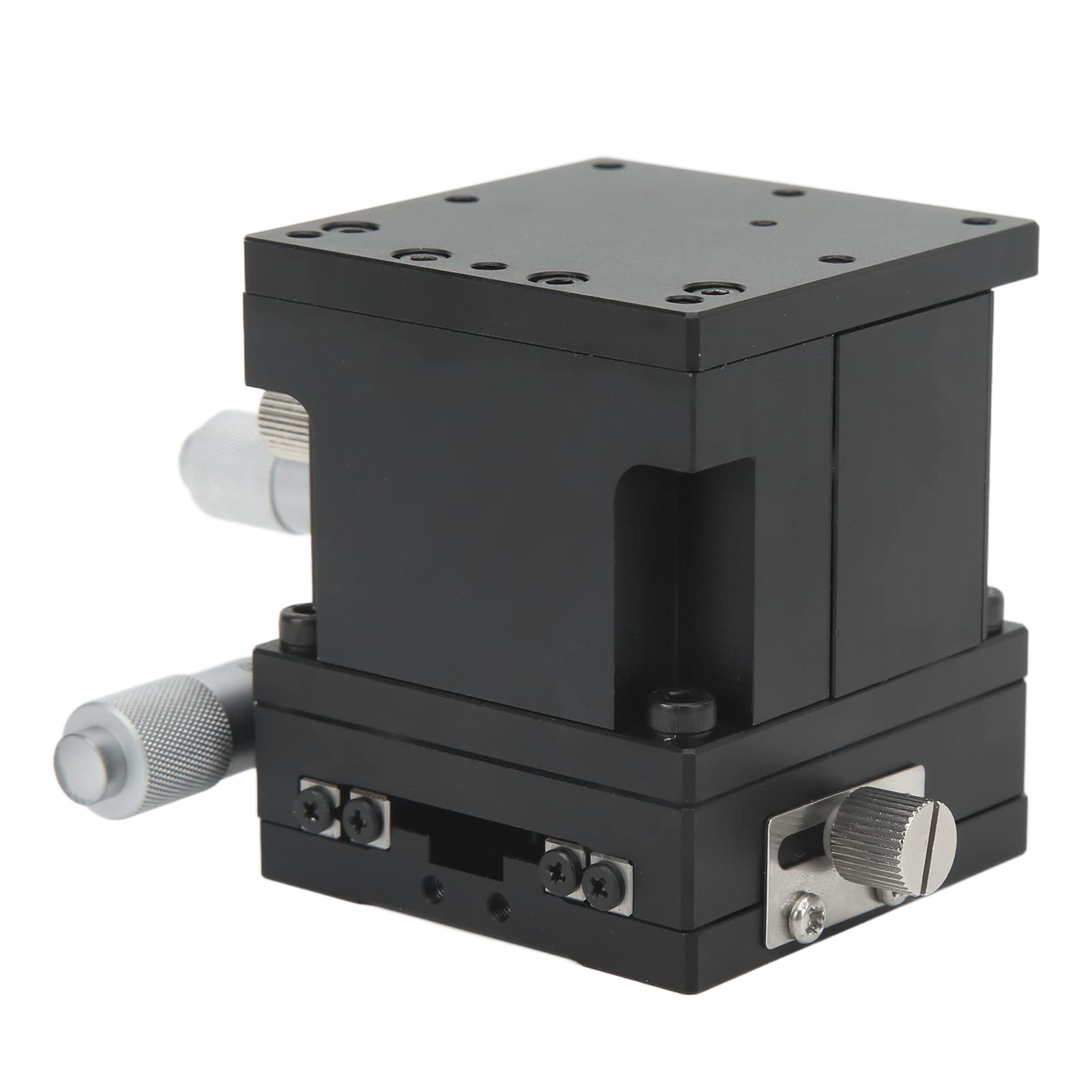 Manual Linear Table, Stable Performance, Adjustable Manual XZ Axis Sliding Table, Black Anodized Treatment for Packaging System