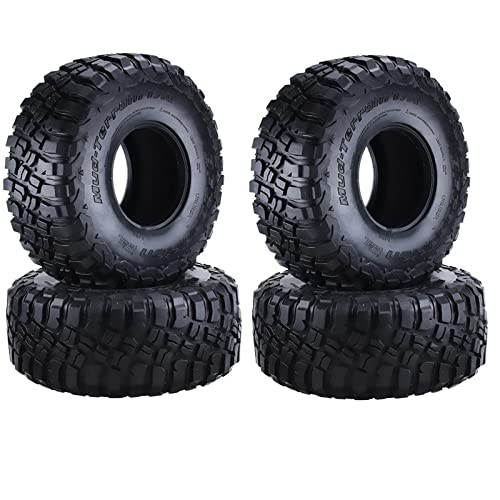 【Części zabawki zdalnego sterowania】 4 sztuk 12. 0mm 2.2 Grappler Grappler Guma Opon Opon Opony na 1/10 Rc. Crawler Traxxas. TRX4 TRX6. Osiowy SCX10 90046. Widmo -Materiały przyjazne dla środowiska