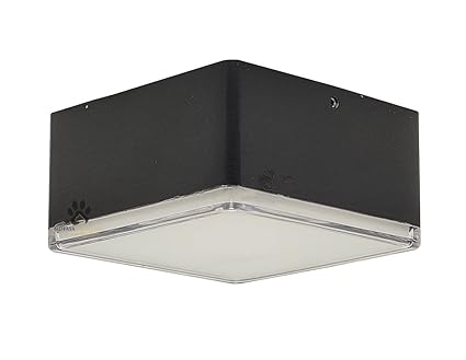 Mufasa 15 Watts Rimless Acrylic Outdoor Rainproof LED Surface Mounted Panel Spot Light Down Light for Balcony Entrance Gate (14Cm Diameter) (Warm White) (Square)