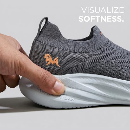Image of Neeman's Max Cush Slip-On Sneakers for Men | Stylish Casual Shoes with Padded EVA Insole | Breathable Lightweight Footwear | Everyday Sneaker for Boys