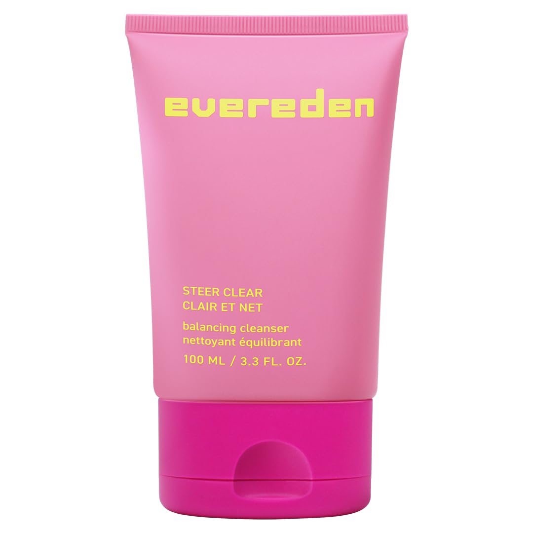 Evereden Steer Clear Balancing Jelly Cleanser: Clean & Vegan Teen Skin Care for Oily & Pimple-Prone Skin - Pre Teen Face Wash - Gently Cleanses Pores Without Drying