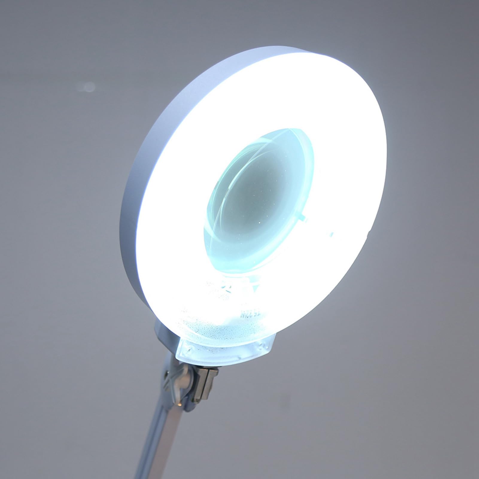 Fafeicy Lente d'ingrandimento da Tavolo Lampada d'ingrandimento con Luce Illuminazione in Stile Luce Naturale Visualizzazione Chiara per la Cura della Pelle Bellezza Unghie Manicure Salone di