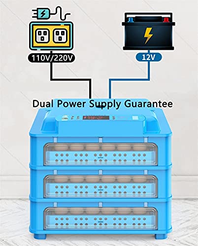 YAWEDA Vollautomatische Inkubator, Brutmaschine Eier automatisch drehen Brutapparat mit LED Temperaturanzeige Temperatur… – Bild 7
