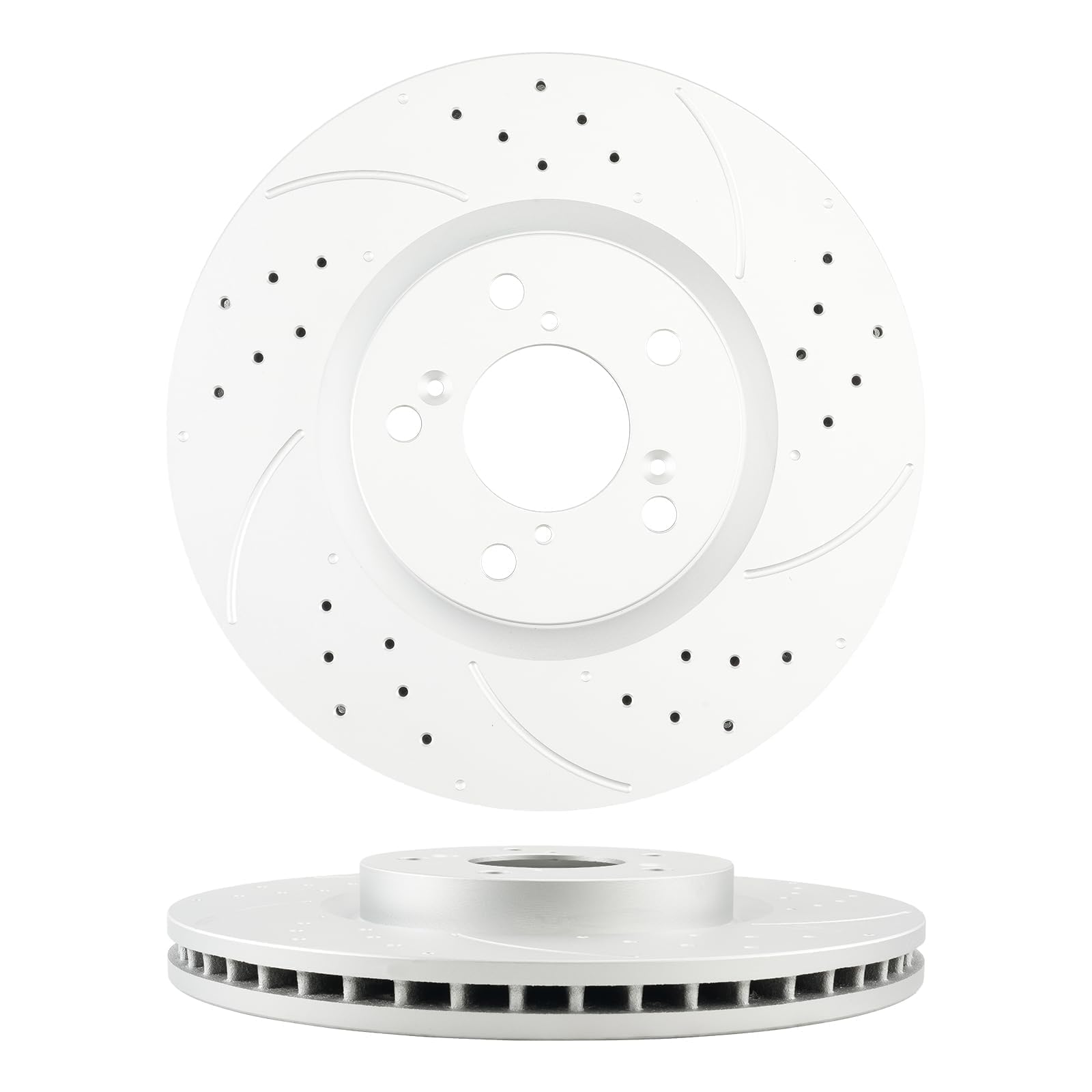 Torchbeam 31468 Front Brake Rotors For 2009-2015 Pilot, 2010-2013 ZDX, 2007-2013 MDX, 2014-2020 RLX 2pcs Disc Brake Rotor Replacement