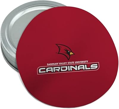 Saginaw Valley State Cardinals Logo Round Rubber Non-Slip Jar Gripper Lid Opener