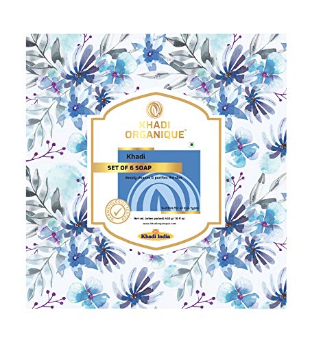 Image of Khadi Organique Pure Hanmade & Herbal Soap Collection Gift & Combo Pack Set of 6 Pcs