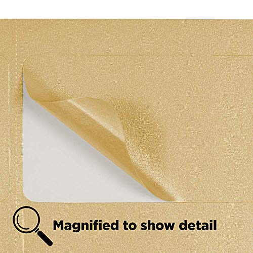 Jam Paper Shipping Address Labels - Standard Mailing - 2 X 4 - Gold Metallic - 120/Pack #TOP3