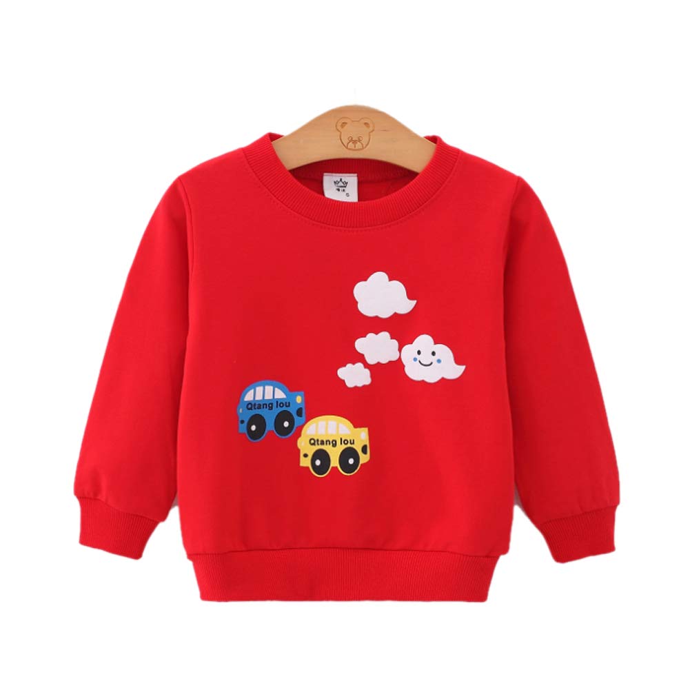 XINNE Boy's Girl's Long Sleeve Toddler Cotton Crewneck Sweatershirt Nature Pattern Pullover Tops