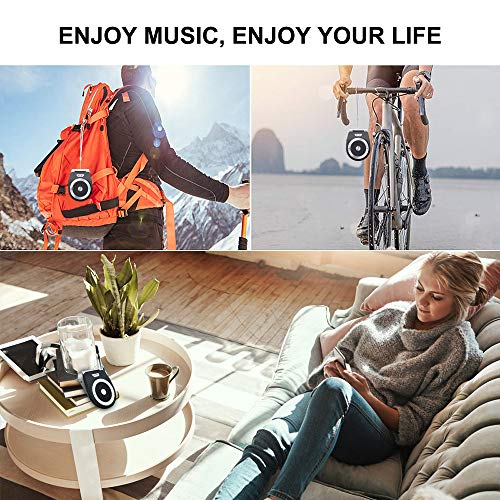 Bluetooth Car Speaker Auto On Off, Aigital Wireless in-Car Speakerphone Support Siri, Google Assistant for Hands-Free Talking, Music Playing&GPS Compatible with All Smartphones Connect Two Phones