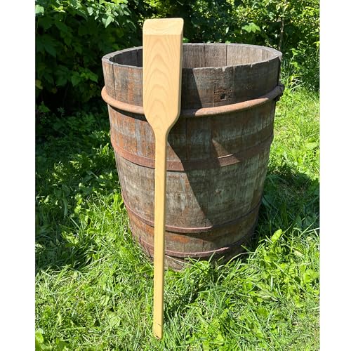 Giant Wooden Mixing Paddle 36-in Beech Heavy Duty - Made in Ukraine - Stirring Spatula for Brewing Handle Long Stir for Cooking Cajun Crawfish Boil Grill Mixing Camping in Big Stock Pots Brewing Beer
