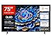 TCL 75T69C 75 Zoll QLED, Direct LED TV, 4K HDR TV, Smart Google TV (Dolby Vision & Atmos, Motion Clarity, Kompatibel mit Google Assistant & Alexa)
