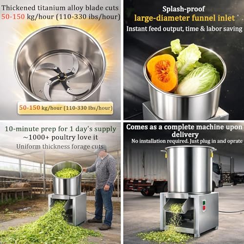 Procesador de Verduras Eléctrico 1800W Acero Inoxidable miniatura 3