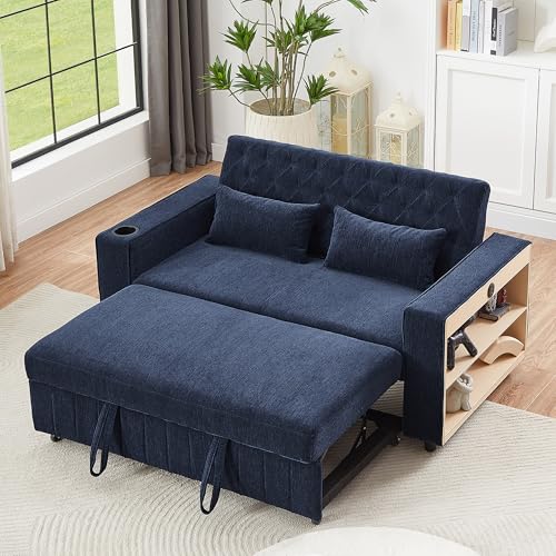 Merax 3 in 1 Convertible Sleeper Sofa Bed with...