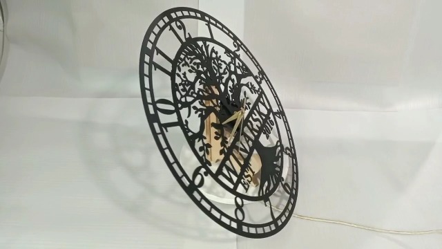 Reloj de pared metálico personalizado árbol de la vida 12" miniatura 7