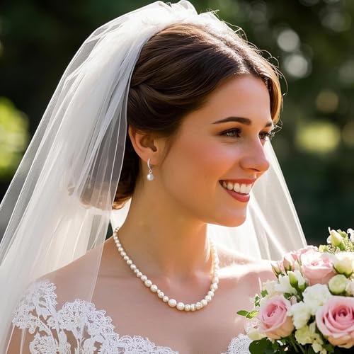 SLUYNZ Solid 925 Sterling Silver Pearls Hoop Earrings for Women Teens Wedding Pearls Earrings Hoop Earrings Huggie2