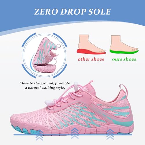 Image of Barefoot Shoes for Women & Men, Grounded Walking Hiking Barefoot Shoes, Wide Toe Box Non-Slip Water Athletic Footwear, Comfortable Vitality Barefoot Footwear, Trail Running Sneakers Unisex