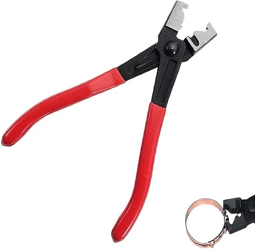 Hose Clamp Plier Auto Repair Tool Clic-R Type Plier for Removal and Installation of Ring-Type or Flat-Band Hose Clamps,Car Water Pipe Locking Pliers (Clic-R Pliers)