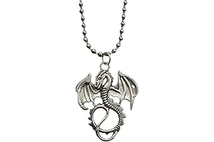 Dragon Pendant, Stainless Steel Chain Necklace, Steampunk Jewelry for Men and Women