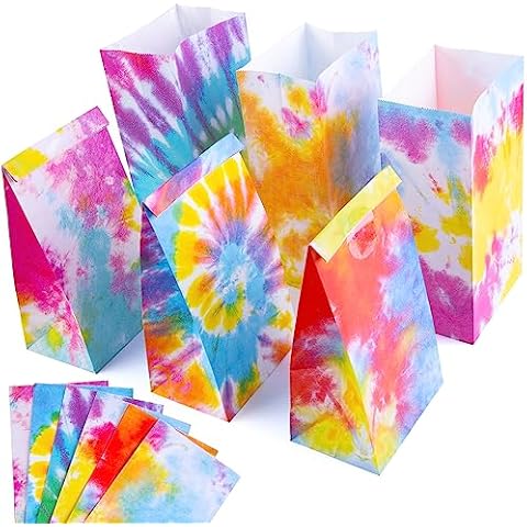 STARRKY Tie Dye Party Paper Bags Cover