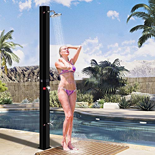 LZQ Zonnedouche 35 liter solar tuindouche buitendouche warm water max. 60 °C, buitendouche zwembaddouche met douchekop… - Image 8