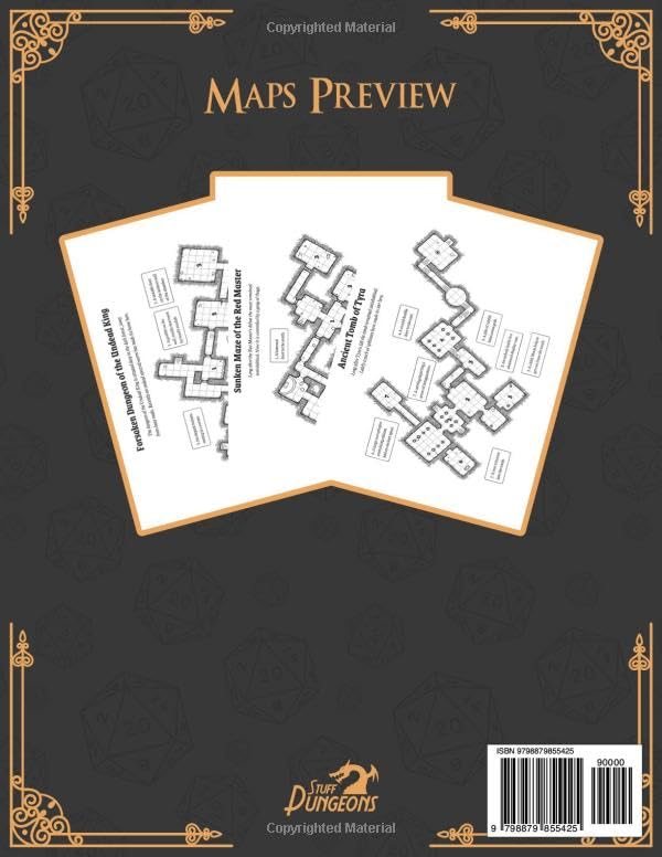 Dungeons and Dragons Abyssal Depths Dungeon Maps for Game Masters Vol 2: 100 Unique Dark Maps and Stories for TTRPGs - Image 2