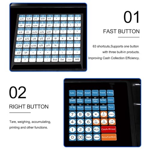 Báscula Digital Comercial con Impresora y Pantalla LCD miniatura 4