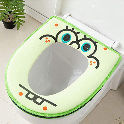 Lanrui WC-Sitz, Sitzkissen, wasserdicht, Haushalt, WC-Stick, Kissenpaste, WC-Sitzkissen, grün, A – Bild 3