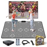 YRPRSODF Dance Mat for Kids and Adults, TV Dance Mats Game for Girls Boys,Dance pad for Exercise, Double Dancing Mat for Family Games,Gifts Ideas for Girls and Boys,Grey