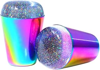 Kit de estampagem de unhas transparente, estampador de unhas de silicone, para acessórios de arte de unhas estampados, ferramenta de manicure, 2 peças de raspadores de unhas