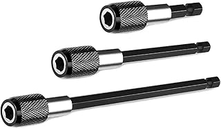 Bestgle 3 Pcs 1/4 Inch Hex Shank Quick Release Magnetic Screwdriver Bit Holder Extension Set for Screws, Nuts, and Any Drill and Handheld Driver, 2", 4", 6" Length