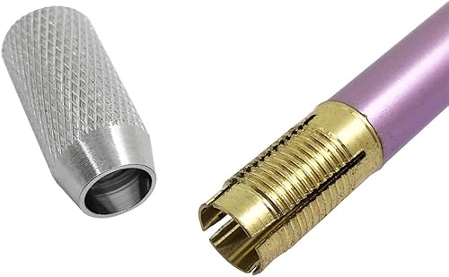 Miniatura 4 de FineGood - 8 extensores de lápices, una cabeza y una doble cabeza, mango de metal, alargador, herramienta de escritura artística