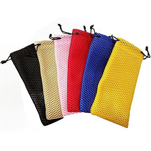 Qinlee Sonnenbrillen Taschen Kordelzug Brille Täschchen Brillenbeutel Aufbewahrungstasche Tasche für Sonnenbrillen/Brillen Aufbewahrungs Staubdicht Zufälliger Stil Farben 1pcs Cover