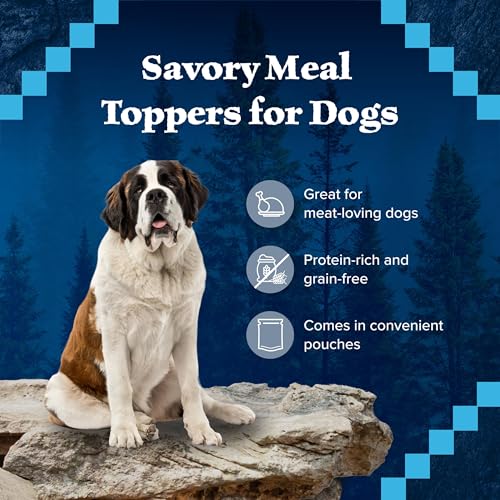 Image of Blue Buffalo Wilderness Trail Toppers Chicken Wet Dog Food, 3 oz, 24 ct