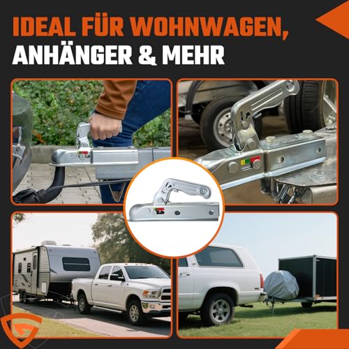 GEARMONSTER Zugkugelkupplung 800KG, Zugmaul Anhanger Vierkant, 50mm Universal Kugelkupplung Anhängerkupplung WW8-G