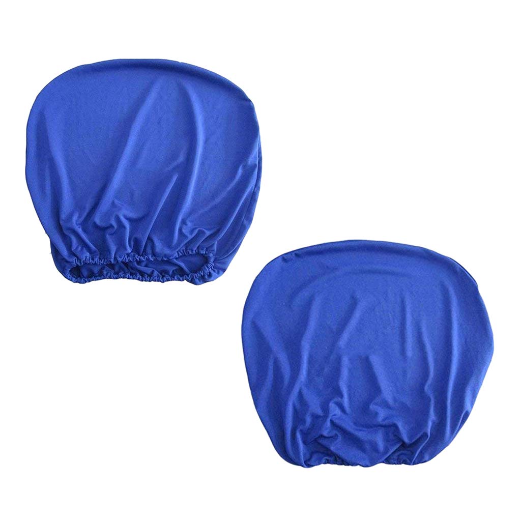 perfk 1 de Funda para Silla de Oficina con Estampado Elástico para Ordenador, Funda para Silla Giratoria de Escritorio Universal Lavable Extraíble, Azul, Individual