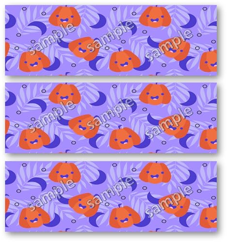 Halloween 3 Border Side Strips, Cake wrap Frosting Sheet Icing Paper for Cake Decoration Edible Cake Sticker Decal 10