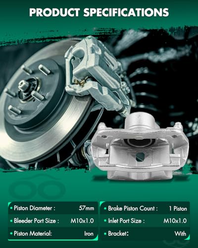 Image of SCITOO 19B2663 Front Left Disc Brake Caliper Assembly w /Bracket For Honda For CR-V 2002-2004,For Honda For Element 2003-2011