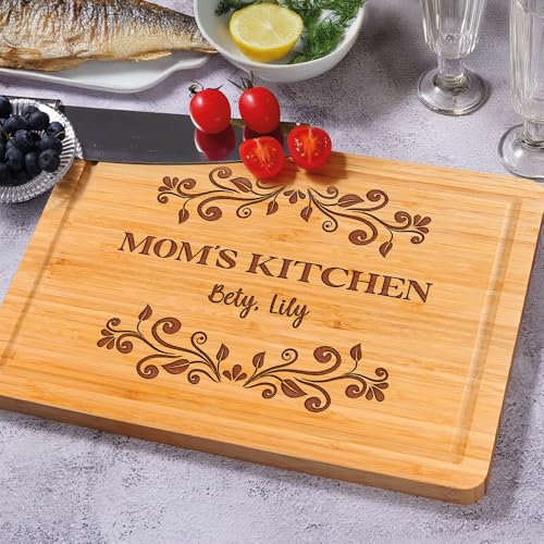 Tabla de Cortar Personalizada para Mamá, Regalo Ideal para el Día de la Madre o Cumpleaños de Abuela, con Nombres de los Nietos, Hecha a Mano en EE.UU. miniatura 7