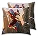 Lot de 2 housses de coussin pour canapé, Turf Wars, Spider Man, décoration d'intérieur, voiture, salon, 40 x 40 cm