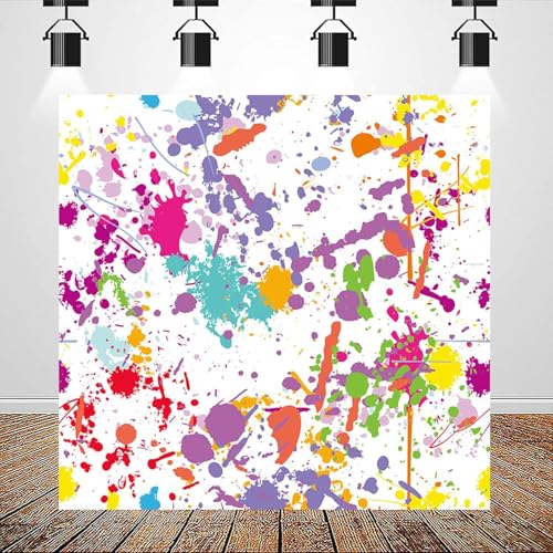 Fondo fotográfico graffiti abstracto 8x8ft colorido miniatura 5