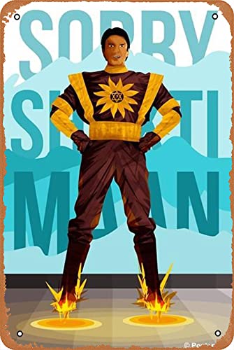 NIUMOWANG Sorry Shaktiman Tin Poster 12 X 8 Inches